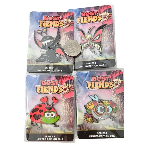 Series 1, 2 Limited Edition 2018 And 2019 Best Friends Pins Lot of 4 New L557 - Picture 4 of 6